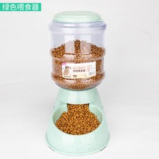 3.8L寵物自動飲水器 貓咪狗狗寵物碗餵食器, 1個, 自動餵食器綠色:無規格, 1L