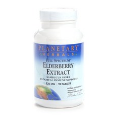 PLANETARY HERBALS 接骨木莓補充錠, 1個, 90 件