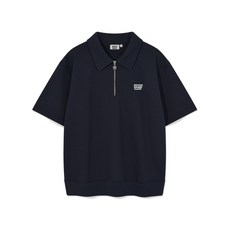 매장정품 와키윌리 WACKY WILLY 스웻 카라 반팔 티셔츠 네이비 WA2502ST11NA 499358