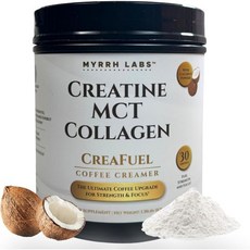 CreaFuel Creatine Coffee Creamer with MCT Collagen and Coconut Milk Powder for Strength Energy Foc, CreaFuel Creatine Coffee Cream