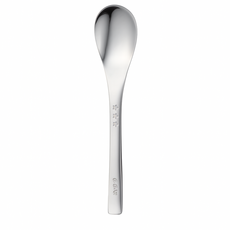 日本製不鏽鋼兒童餐具（波浪叉頭設計/圓潤安全邊緣/人體工學握柄）, 1個, 湯匙, 湯匙