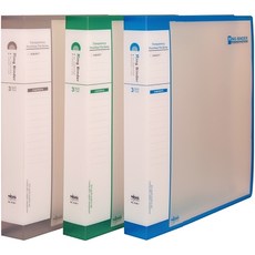 A4 PP3공투명링바인더 (민/3cm) 4130-1, O링, 청색