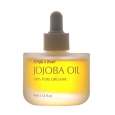 러프앤로우 유기농 호호바오일 100% 냉압착 비정제 골든 페이스 천연, 2개, 45ml