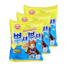 오뚜기 뿌셔뿌셔 바베큐맛 90g 3개 과자 간식 라면