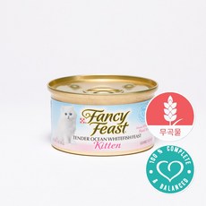 팬시피스트 키튼 고양이 텐더, 흰살생선, 85g, 24개