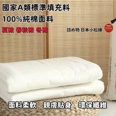 明治西川 國家A類標準填充料 100%純棉面料, 夏被