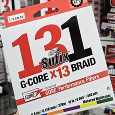 라팔라 서픽스 131 G-CORE 브레이드 13합사 270m 멀티컬러, 1개, 8호