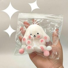 캐릭터 스퀴시 슬랑이 스트레스볼 장난감 말랑이 찐득볼 왁뿌볼 모찌 스트레스해소 ASMR, 아기토끼