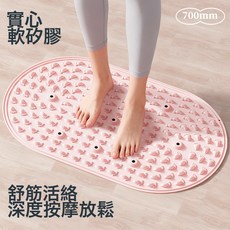 指壓板慢跑硅膠永康運動健身器材家用鍛鍊液體軟硅膠足底按摩墊子, 藍色【一個裝】塑料74*44CM:見圖, 1個