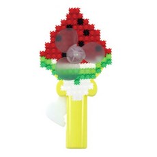 툭툭블럭 손 선풍기 만들기 세트 교육용 미니 수동 선풍기 도안 포함, 1세트, 수박 5개