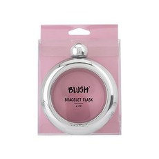 블러쉬 브래슬릿 플라스틱 플라스크 118.3ml, 1개, Silver