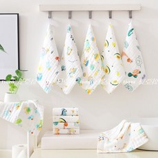 tiara 四層紗泡泡童巾 嬰兒紗布洗澡巾 口水巾 圍兜