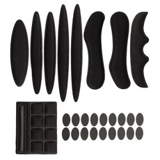 27pcs 헬멧 패딩 폼 키트 자전거 자전거 헬멧 교체 패드 자전거 오토바이 사이클링을위한 범용 헬멧 폼 패드, 검은색