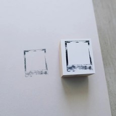 莫莫日貨 Yohaku 原創系列 日本製 拍立得造型木製橡皮印章 S049 手帳裝飾必備, 1個