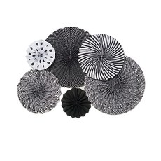 파티짱 파티 페이퍼 팬 세트 행잉데코 가랜드 장식, 모던