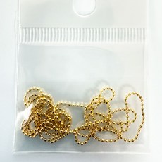 네일 볼체인 0.8mm x 50cm 골드/실버, 2개, 볼체인0.8x50cm-골드