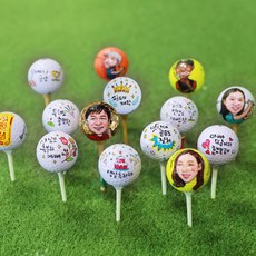 [맞춤 선물] 골프공 아트 캐리커쳐 골프공 커스텀 골프공 제작 캘리그라피 골프공 이색선물 홀인원선물, 1구, 변경안함, 없음, 문구형1구(포장없음), 1개