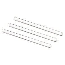 메카닉시티 3.3 붕규산염 유리 스틱 5.91인치 교반봉 과학용 10mm 다이아 3pcs 혼합 도구 실험실 주방 길이 원형, 7.87"