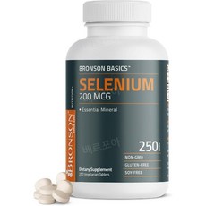 브론슨 셀렌 셀레늄 Selenium 200mcg 250정, 1개