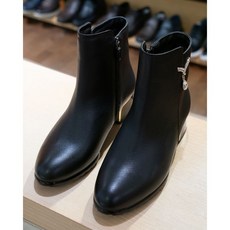 바이네르 107A 흑색 여성 앵클부츠 2959342
