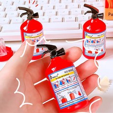 PA022u 귀여운 소화기 모양 펜슬 샤프너 연필깍이 미니 특이한 학용품 휴대용 팬시, 레드