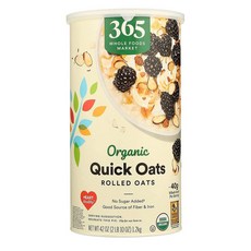 365 Whole Foods Market 365 홀푸드마켓 퀵 오트 롤드 오트 귀리, 1개, 1.2kg