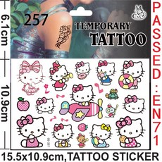 키티 우표 생일 호의 헬로 스티커 GOODIE 용품 선물 장식 팔찌 필러 BAG 파티 어린이를위한 슬랩 문신, 1pcs Tattoo stickers 5