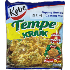 꼬베 땜빼 끄이욱 Kobe tempe Indonesia Resep Renyah kriuk kress tepung bumbu coating mix 인도네시아 할랄 halal, 1개, 200g