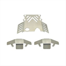 MJX 11/12 H12Y H12Y+ H12P RC 자동차 액세서리용 RC 자동차 업그레이드 섀시 갑옷 키트, 은