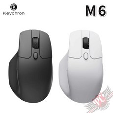 Keychron M6 無線三模滑鼠 2.4G/藍牙/有線, 詳見包裝, 詳見包裝, 黑色 MSKCM6A1BK, 詳見包裝