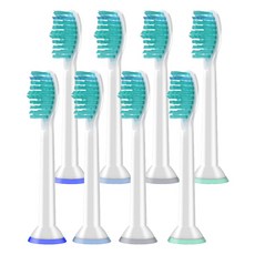 필립스 전동칫솔모 호환 리필모 2팩 8개입 플렉스케어 헬스화이트 에센스 이지클린 소닉케어, 8개, 필립스 호환모