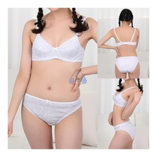 미즈누아 메쉬 주니어 3단계 B컵 와이어 브라팬티세트 중딩브라 청소년브라 청소년팬티 고등학생브라