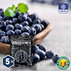 당도 높은 무첨가 100% 냉동블루베리 1KG, 5개, 1kg(중국)