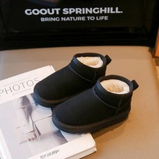 日本爆款 女童靴 保暖 雪地靴 兒童雪地靴親子鞋 新款 加絨 加厚 棉鞋 男童大棉鞋子女童冬鞋