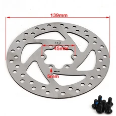 전기 스쿠터용 140mm 기계식 디스크 브레이크 캘리퍼 Kugoo M4/M4 Pro와 호환되는 전면/후면 휠 교체 부, 01 Brake disc A