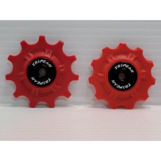僅拆裝品 Tripeak 11/11T陶瓷導輪 Shimano 系統適用 紅色款 11T 11T 導輪, 1個