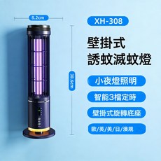 美斯特家用電擊式滅蚊燈USB充電戶外滅蚊驅蚊燈光觸媒誘蚊驅蚊器, XH-308(藍色-USB充電):如圖