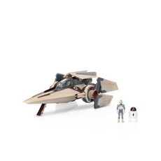 스타워즈 마이크로 갤럭시 스쿼드론 V-윙 스타파이터 - 7.6cm(3인치) 라이트 아머 클래스 차량 2.5cm(1인치) 피규어 액세서리 2개 포함 149699, V-wing Starfighter (Armada Edi