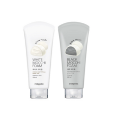 포슈어 모찌 클렌징 폼 화이트 + 블랙 세트, 4개, 220ml