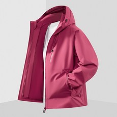 戶外休閒防風防水衝鋒衣 - 大尺碼S-4XL情侶款登山夾克