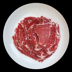 미국산 알목심 불고기용 프라임급 1kg 척아이롤 등심 샤브샤브 소고기 냉동 신선한 얇은고기, 1개