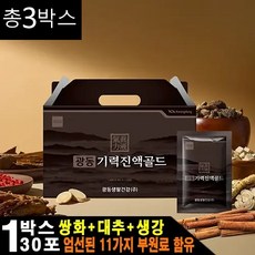 쌍화+대추+생강 명품 건강즙 기력진액골드, 90개, 50ml