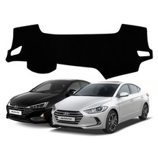 오토런 아반떼AD 논슬립 대쉬보드커버 센터스피커 무, 블랙포인트, 1개