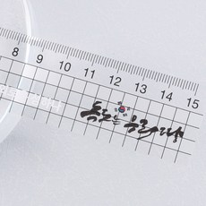 디자인아지트 네임 투명자 15cm 독도 필기구 학생선물, 독도01, 한글15
