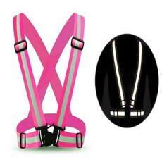 달앤달 야광 안전띠 핑크 작업복조끼