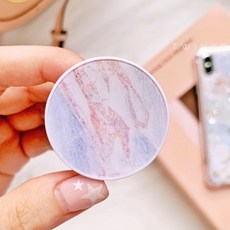 Twinko CA799 輕奢華藍灰大理石金銀箔防摔氣墊空壓殼, 單一氣囊支架