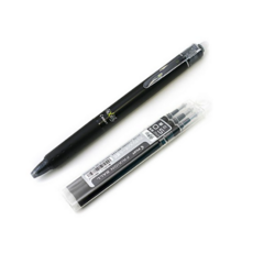 파이롯트 프릭션 지워지는 볼펜1개+리필3개 /0.38mm 0.5mm 0.7mm, 0.5mm 블랙 볼펜1개+리필3개, 1세트