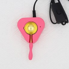 실링 왁스 가열 도구 거치대 공예 인장 멜팅 메탈 씰, 핑크하트