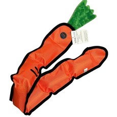 綺敏 K9 LINK TUFF 狗狗玩具 耐咬長條狗磨牙玩具 防水玩具 超長包邊 福媽寵物, 胡蘿蔔, 1個