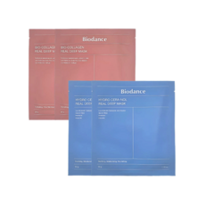 바이오던스 콜라겐 리얼 딥 마스크 2매 + 하이드로 세라놀 리얼 딥 마스크 수면팩 2매, 34g, 1개